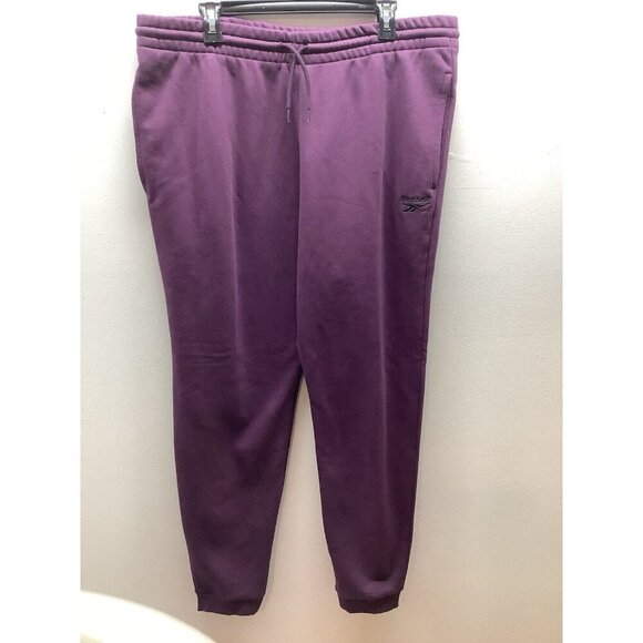 Reebok Size XL Men’s Midnight Plum Identity Small Logo Fleece Jogger. New - Picture 2 of 9